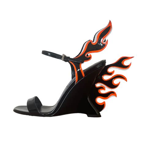 prada 90s creeper heels|Prada Flame Wedge Shoes: The Heels Everyone Wants This .